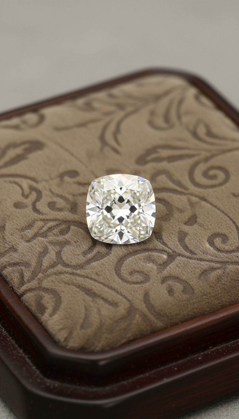 Loose Certified Cushion-Cut Diamond