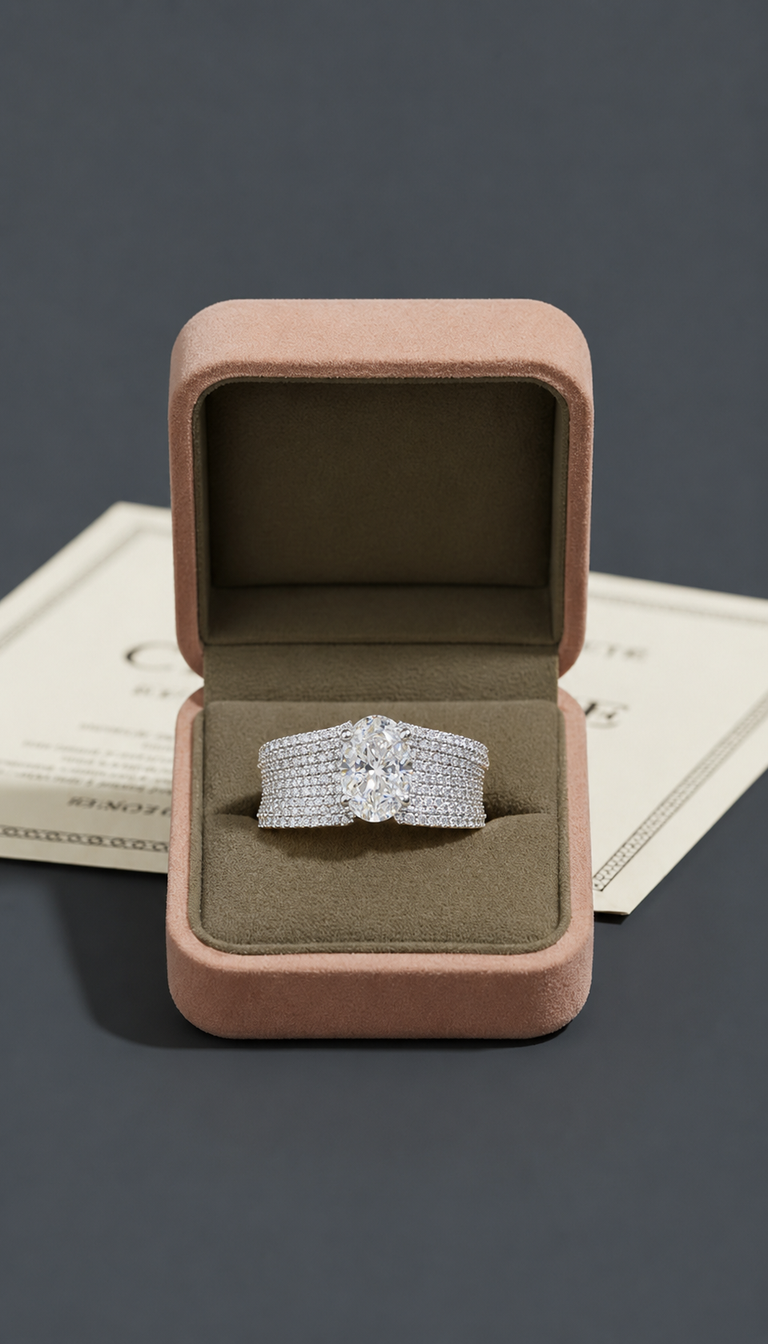 Luxury Oval Diamond Ring